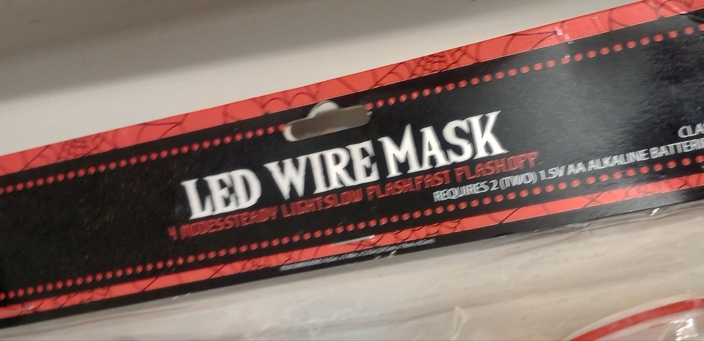 LED Wire Cat Face Mask - New In Package Unopened And Untested - Picture 3 of 5